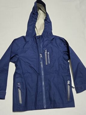 Vineyard Vines Performance Toddler Navy Blue Full Zip Hooded Jacket sz 4T Unisex